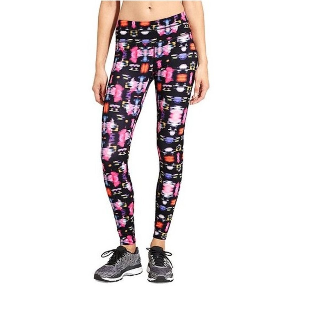 Athleta Women's Black and Pink Freedom Sonar Leggings Size M